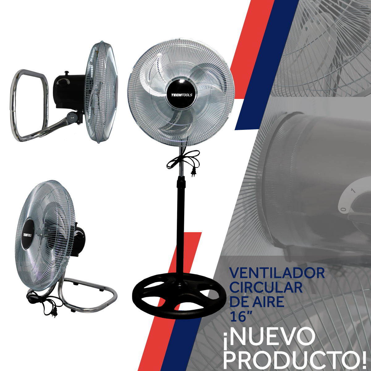 Foto 6 pulgar | Ventilador Oscilante CNX ABA-003 16" color Negro