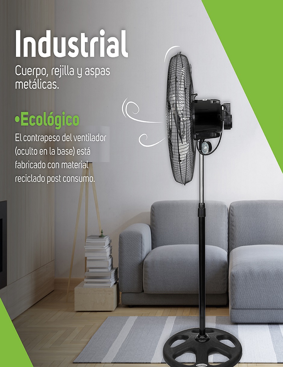 Foto 4 | Ventilador Taurus Mod. Marte 18'' color Negro