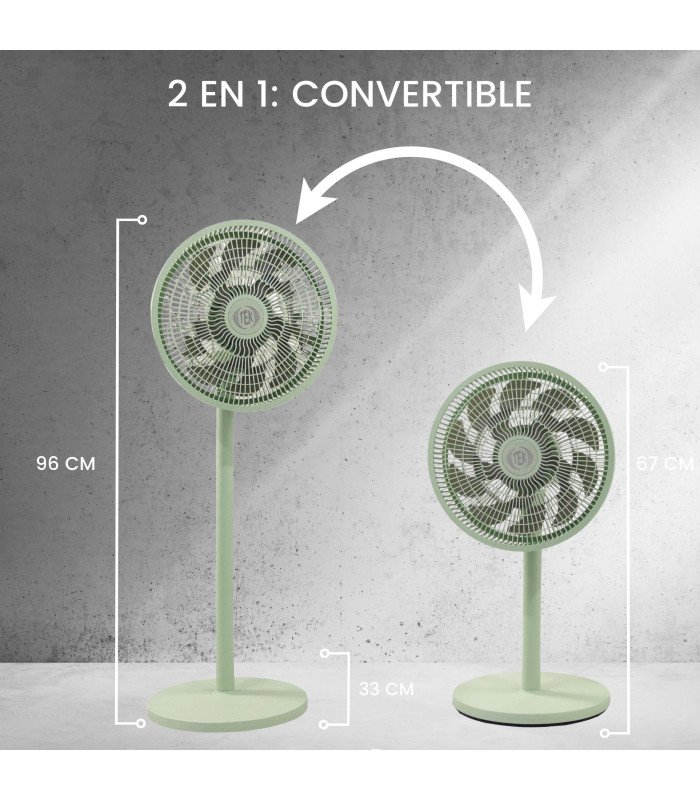 Foto 4 pulgar | Ventilador de Piso Tek 2 en 1