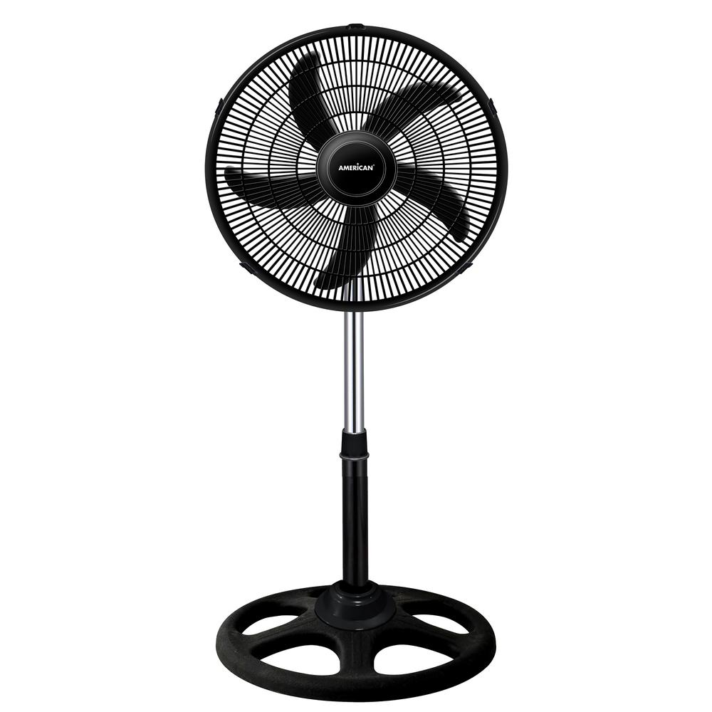 Ventilador Pedestal American 7418 18 Pul 5 Aspas 3 Vel