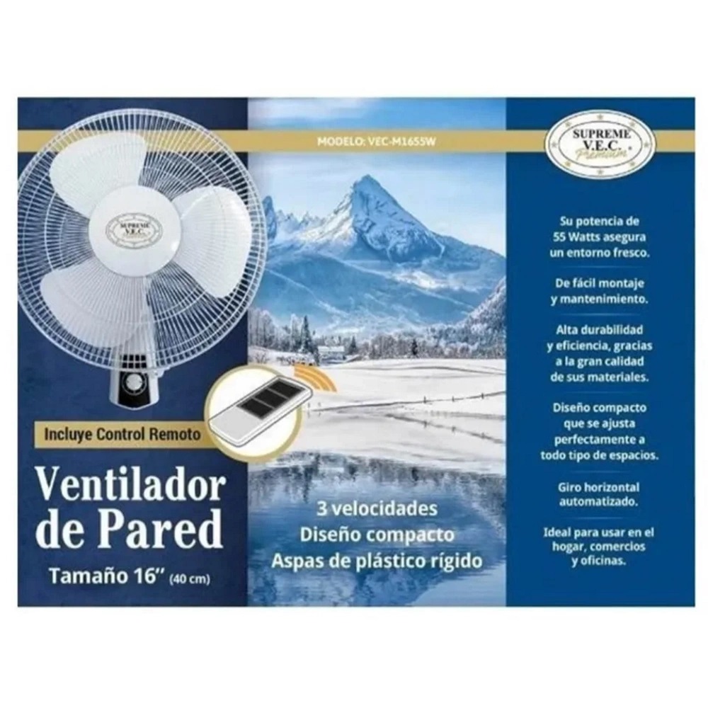 Foto 3 pulgar | Ventilador Pared 16 Pulgadas Vec Vec‑w1655w