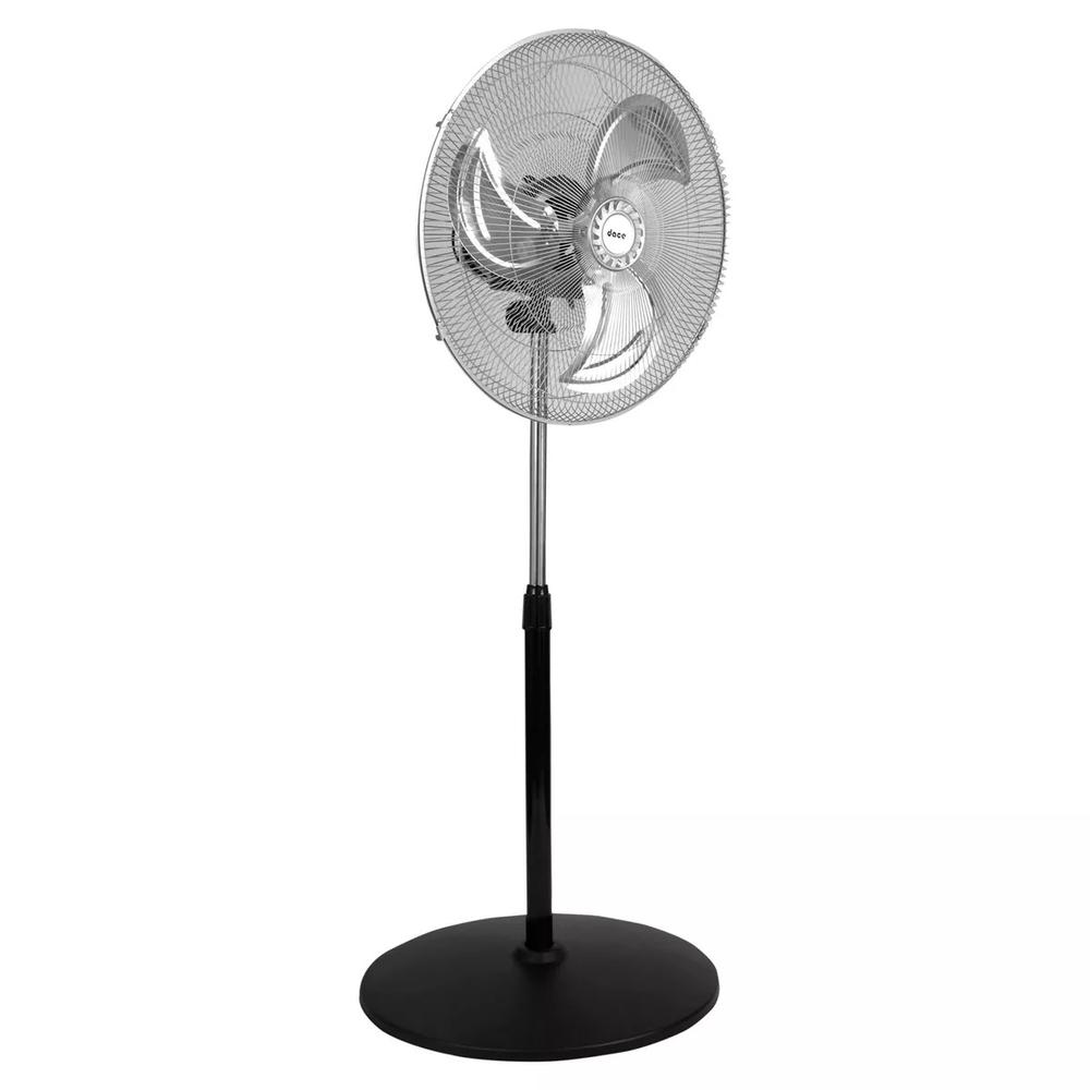 Ventilador Pedestal Dace V318104 18 Pul 3 Vel color Negro Aspas Metálicas