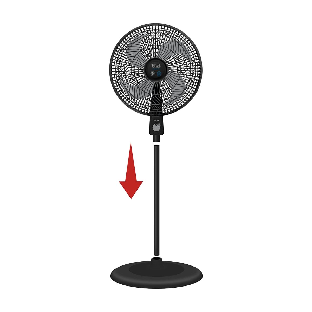 Foto 3 pulgar | Ventilador de Pedestal T-fal Ve3171x0 color Negro