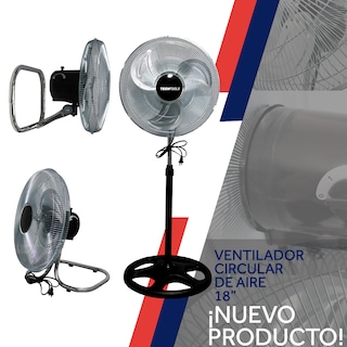 Foto 4 | Ventilador Tech Tools ABA-001 Negro 18'' 3 Posiciones