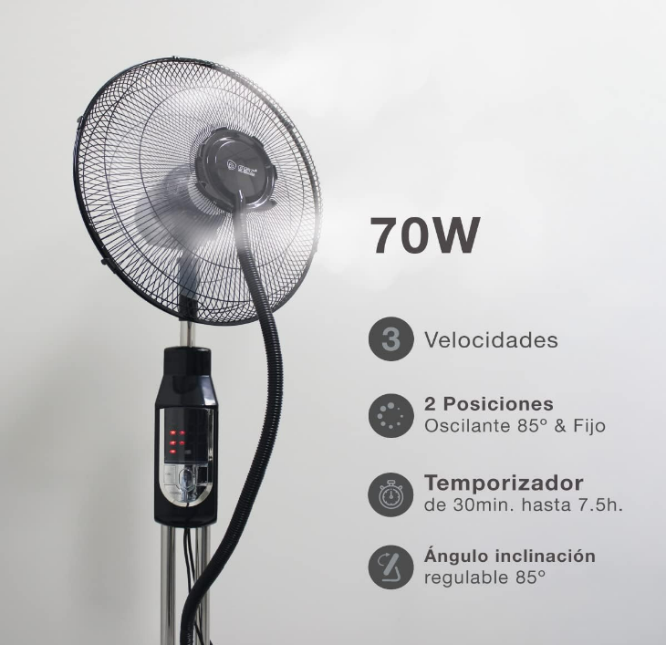 Foto 5 pulgar | Ventilador de Pie Generic con Tanque de Agua