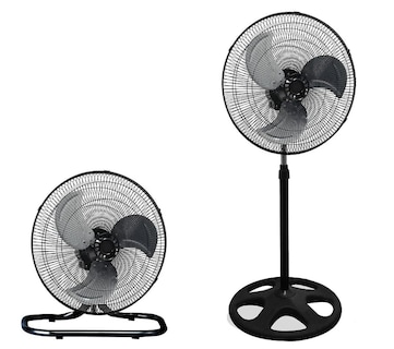 Foto 3 | Ventilador 3 en 1 Pie Pared y Piso Metálico 2 piezas