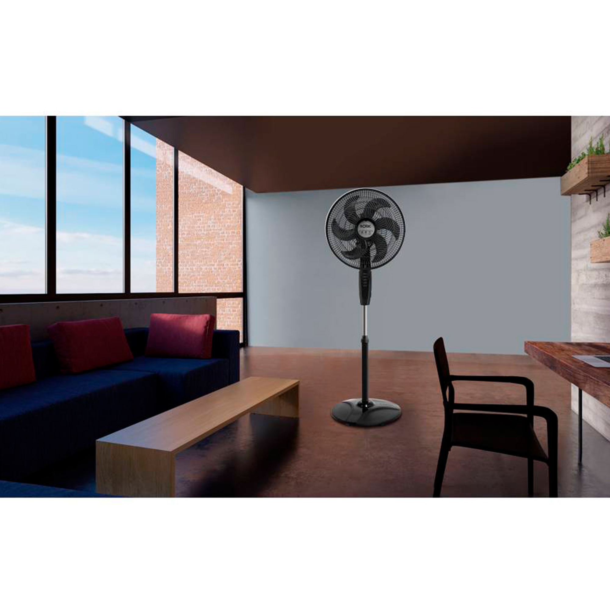 Foto 4 pulgar | Ventilador de Pie Socal Vps16br de 3 Velocidades