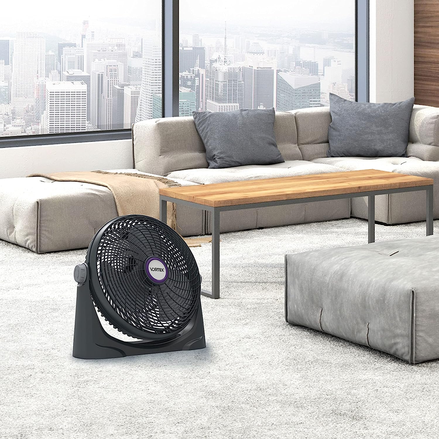 Foto 5 | Ventilador Navia De Piso Vortex Forza Gris 20 pulgadas