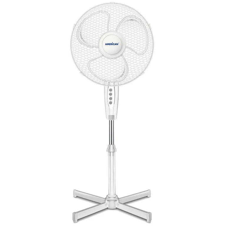 Ventilador American Pedestal 3 Aspas 3VEL Blanco 7216 $739