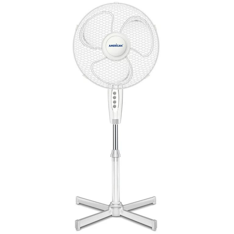 Ventilador American Pedestal 3 Aspas 3VEL Blanco 7216