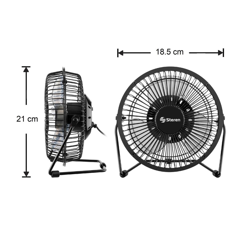 Foto 7 | Ventilador Steren COM-029 Negro USB