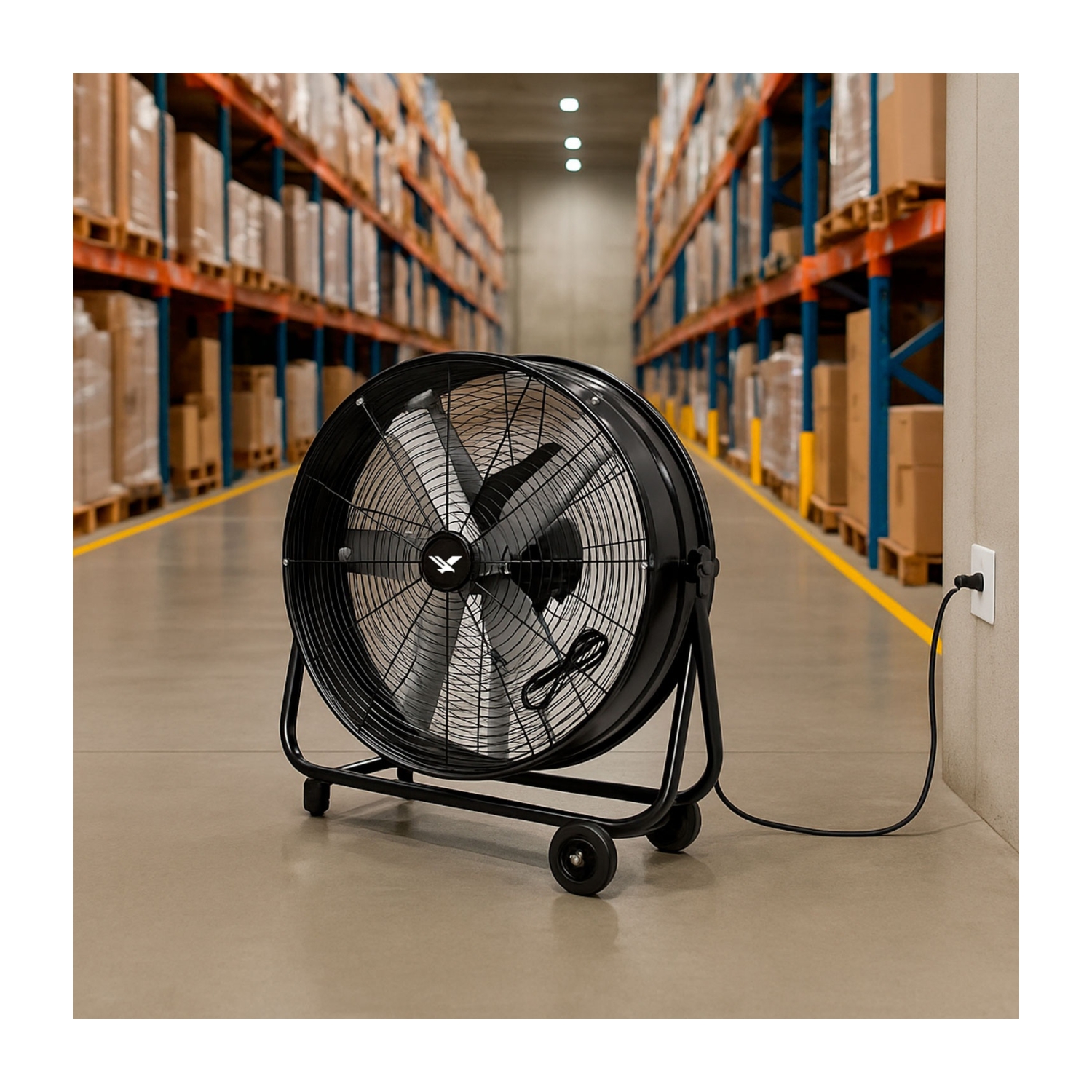 Foto 7 | Ventilador industrial 2 Velocidades Piso Metal Negro 180 W 30' Gutstark