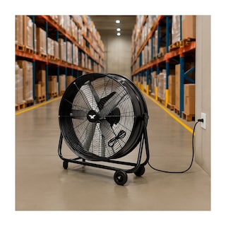 Foto 7 | Ventilador industrial 2 Velocidades Piso Metal Negro 180 W 30' Gutstark