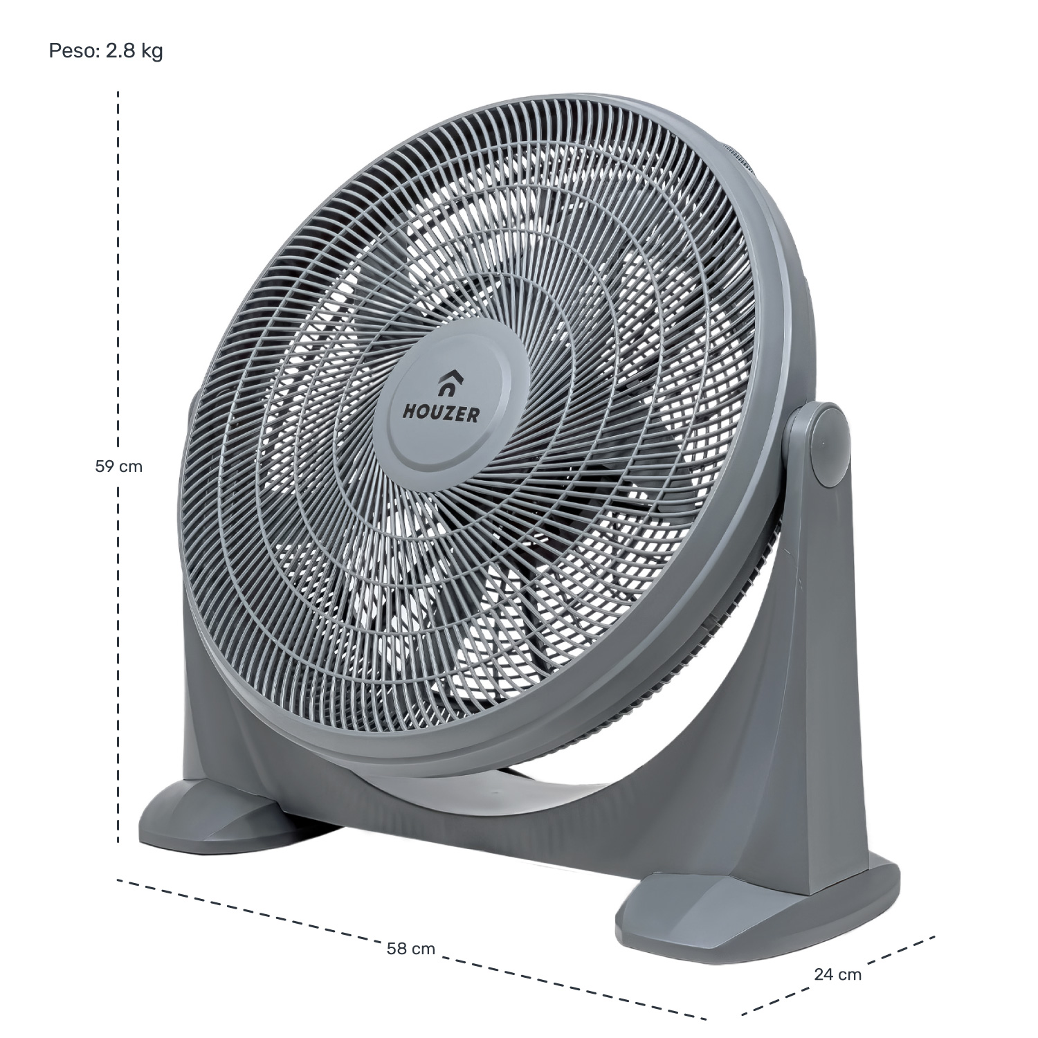 Foto 6 pulgar | Ventilador de Piso Rack & Pack Gris