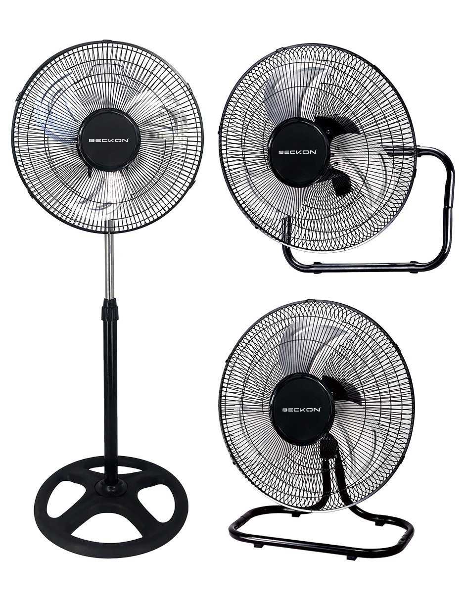 Ventilador de Pedestal Beckon Bv-12 Turbo Fan 3 en 1 Silencioso