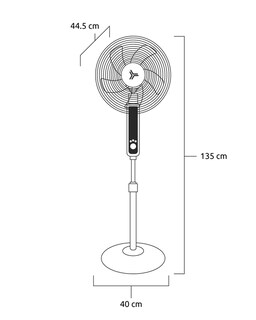 Foto 4 | Ventilador de Pedestal Masterfan Apolo Blanco 16 Pulgadas