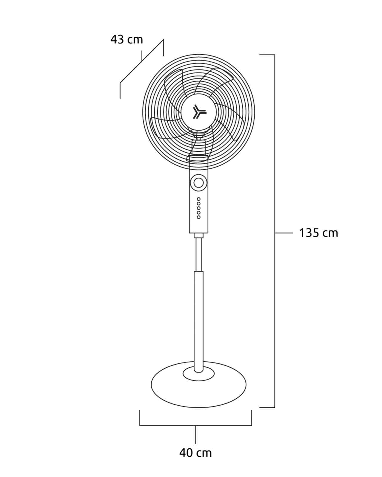 Foto 5 pulgar | Ventilador de Pedestal Masterfan Ares Negro 16 Pulgadas