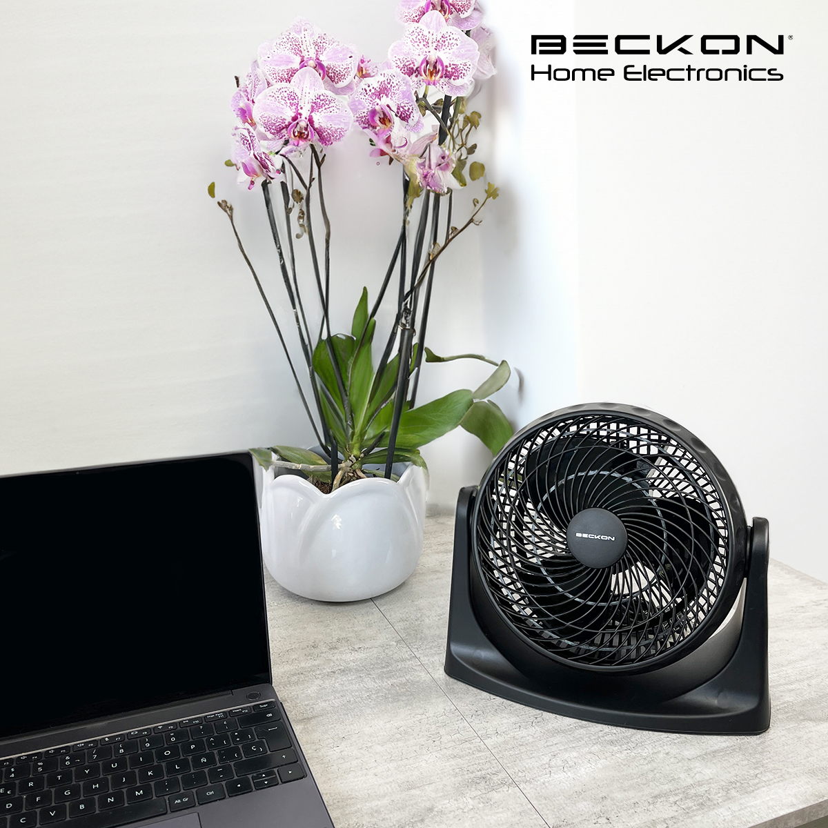 Foto 5 | Ventilador De Piso Pared 2 En 1 Turbo Fan De 8 Pulgadas 3 Velocidades Negro Beckon