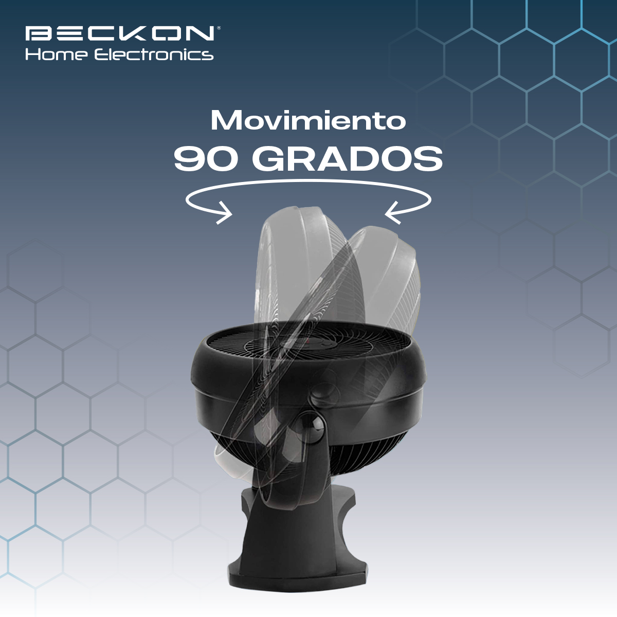Foto 9 pulgar | Ventilador De Piso Pared 2 En 1 Turbo Fan De 8 Pulgadas 3 Velocidades Negro Beckon