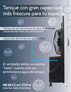 Foto 5 | Ventilador Nebulizador con Ionizador y Control Remoto 80cm