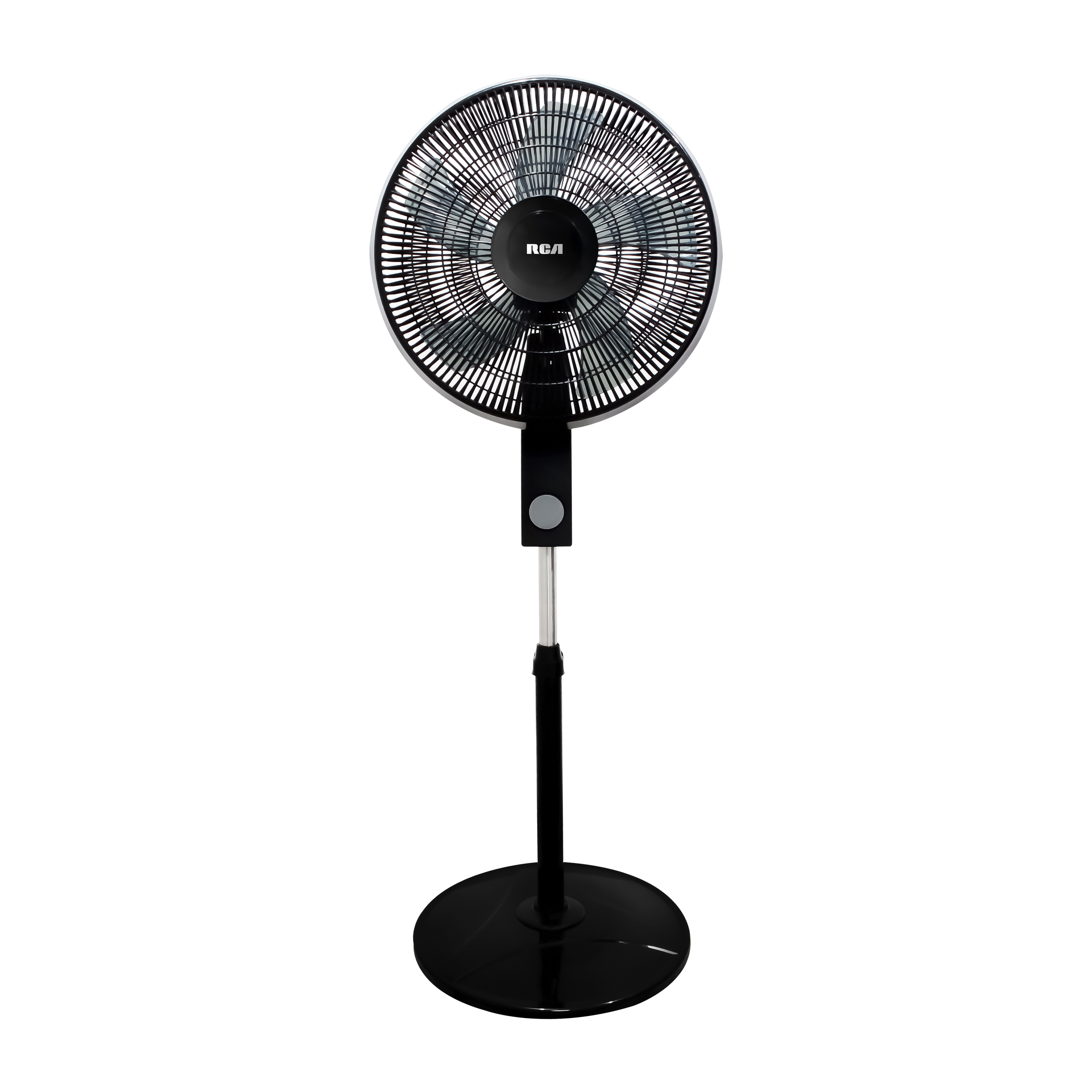 Ventilador De Pedestal Rca Rc-16b2 Negro 3 Velocidades