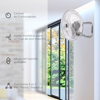 Foto 6 | Ventilador Daewoo 18'' 3 en 1 con 3 Velocidades