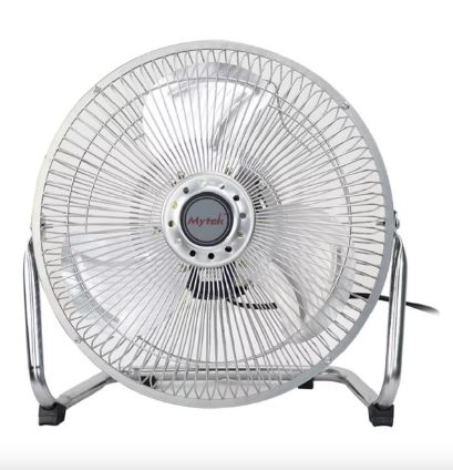 Ventilador De Piso Y Pared De 10 Pulgadas 2 En 1 Color Gris