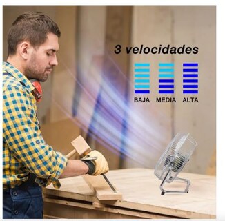 Foto 3 | Ventilador De Piso Y Pared De 10 Pulgadas 2 En 1 Color Gris
