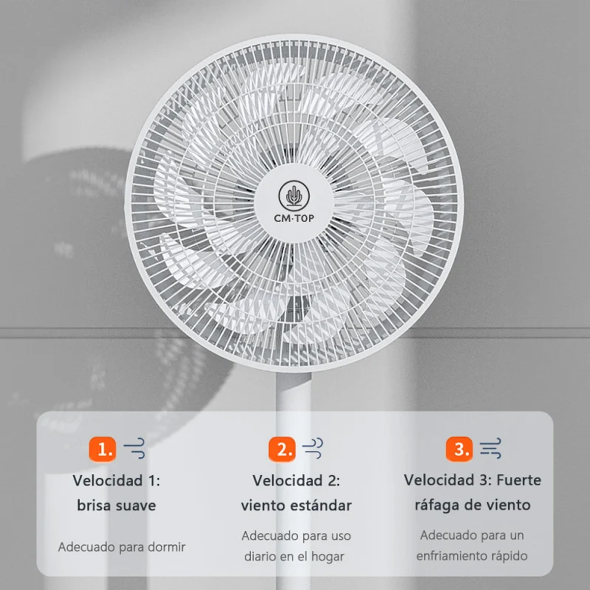 Foto 2 | Ventilador de Pie Dosyu 3 Velocidades