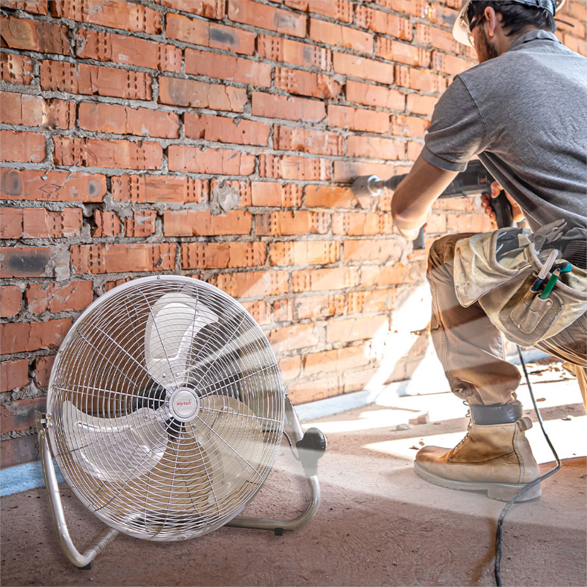Foto 7 pulgar | Ventilador 2 en 1 20'' Mytek 3306 Aspas Metálicas 3 Velocidades