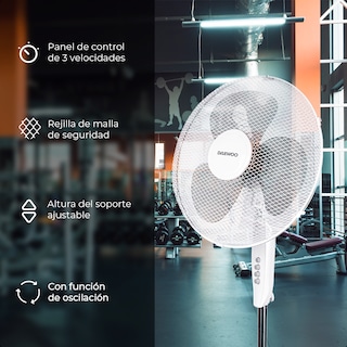 Foto 5 | Ventilador de Pie Daewoo de 3 Velocidades