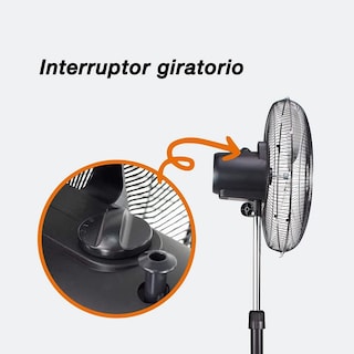 Foto 3 | Ventilador De Pedestal Mytek 18'' Negro