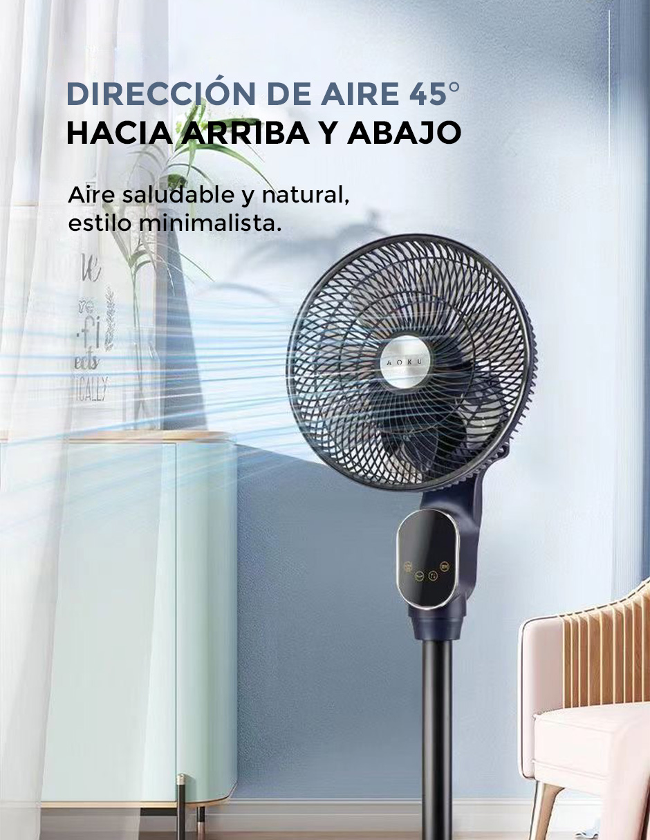 Foto 4 pulgar | Ventilador de Pedestal con Panel Touch y Control Remoto Aoku