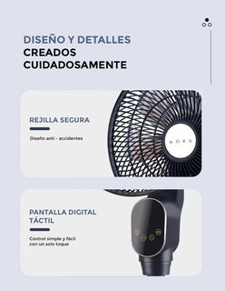 Foto 5 | Ventilador de Pedestal con Panel Touch y Control Remoto Aoku