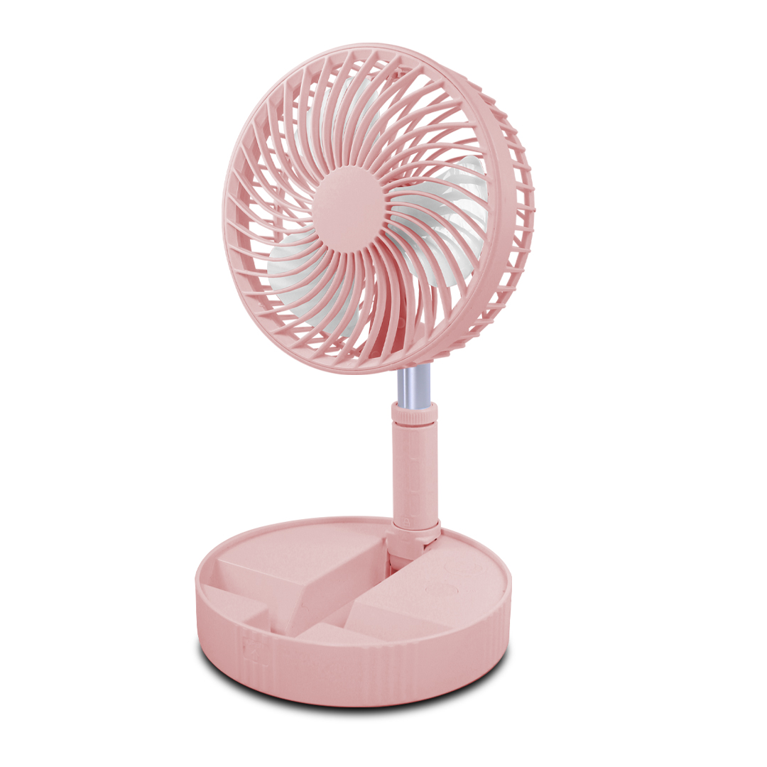 Foto 2 pulgar | Ventilador de Pedestal Playbox Recargable Con 3000 Mah Rosa