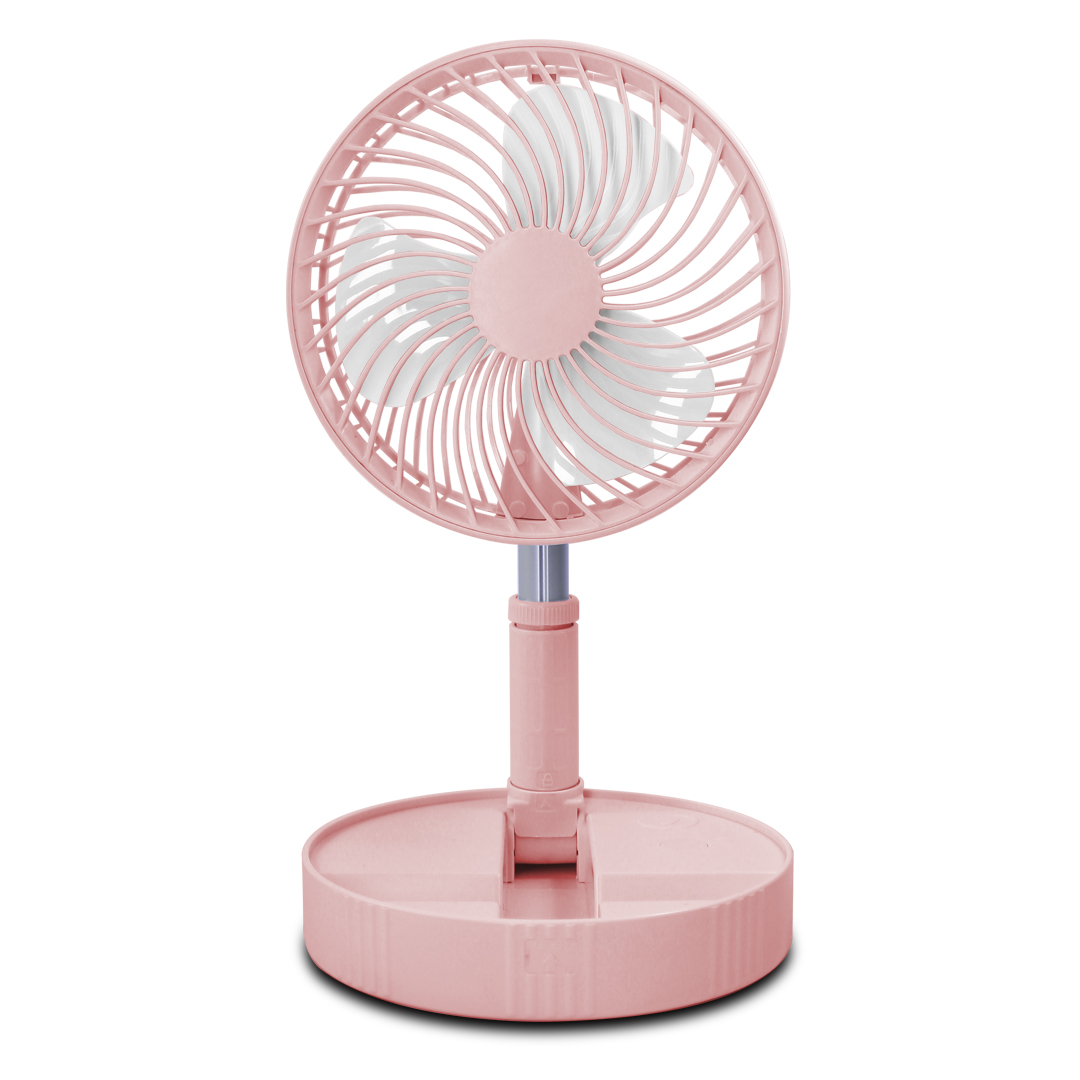 Foto 4 pulgar | Ventilador de Pedestal Playbox Recargable Con 3000 Mah Rosa