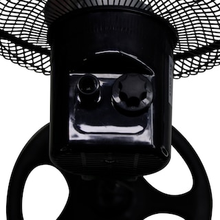 Foto 5 | Dúo Ventilador de Pedestal Metálico Negro 10 Pulgadas con 3 Aspas Giratorio