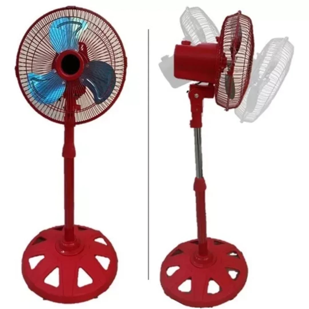 Foto 3 pulgar | Ventilador de Pie Playbos Rojo 3 Aspas