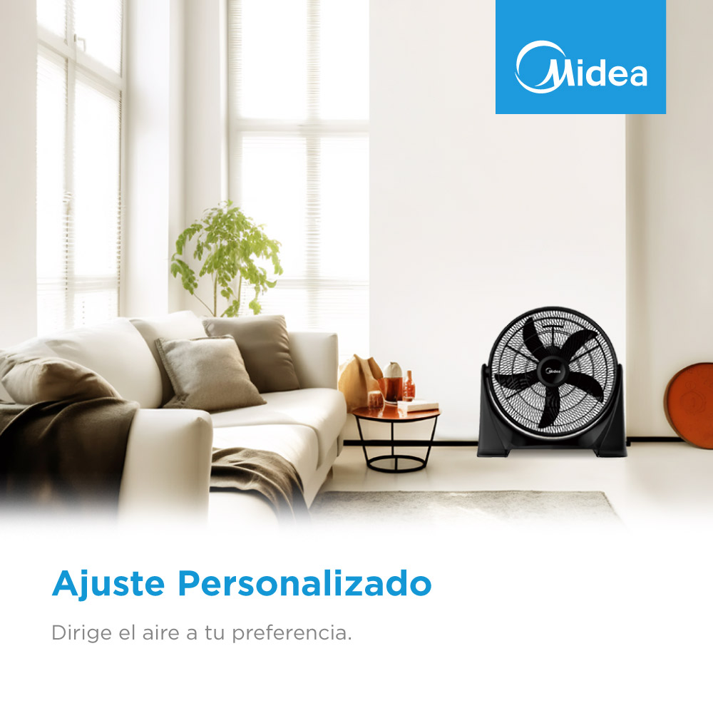 Foto 6 pulgar | Ventilador de Piso Midea Negro