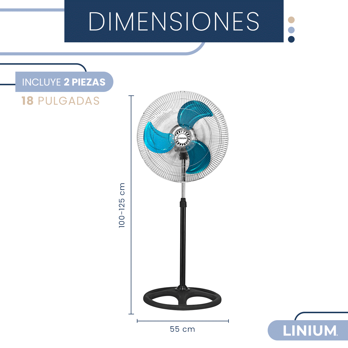 Foto 4 pulgar | Set de 2 Ventiladores Linium 3 en 1