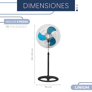 Foto 3 | Set de 2 Ventiladores Linium 3 en 1
