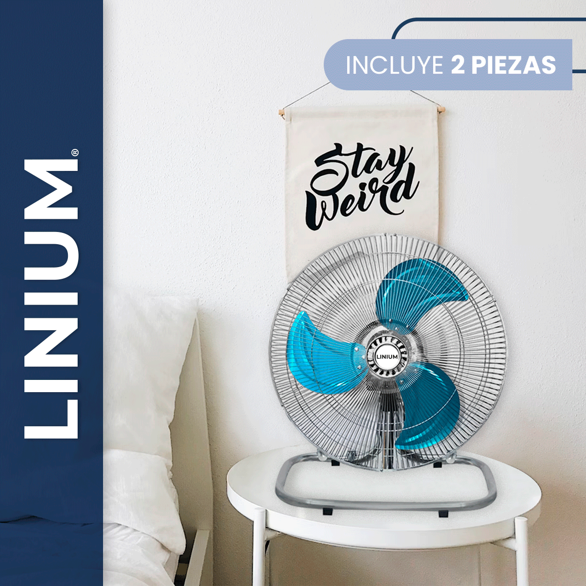 Foto 7 | Set de 2 Ventiladores Linium 3 en 1