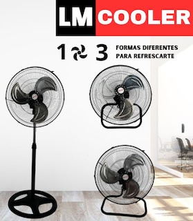 Foto 2 | Ventilador LM Cooler Negro 3 en 1