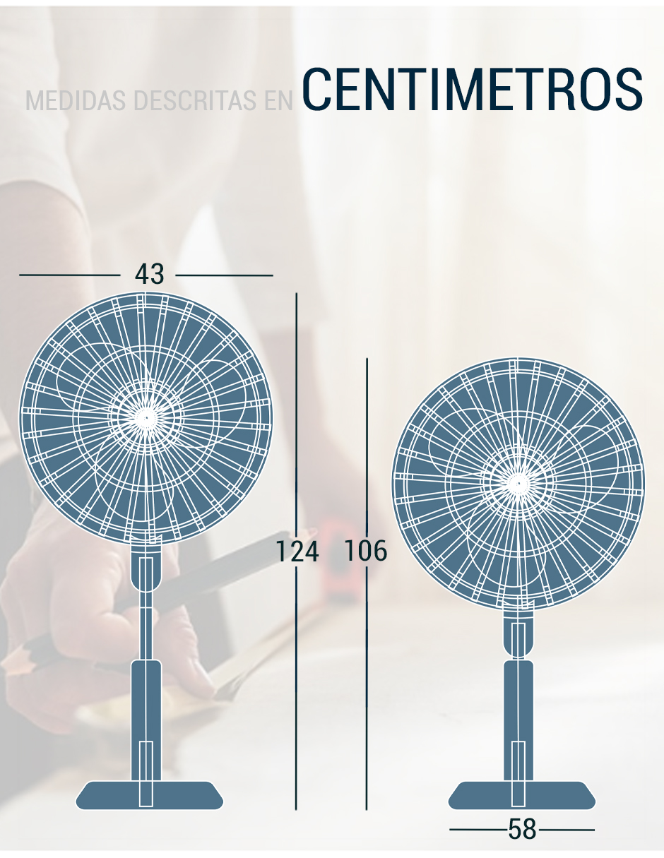 Foto 5 | Ventilador de Pedestal Roosevelt 2401  O34 Blanco