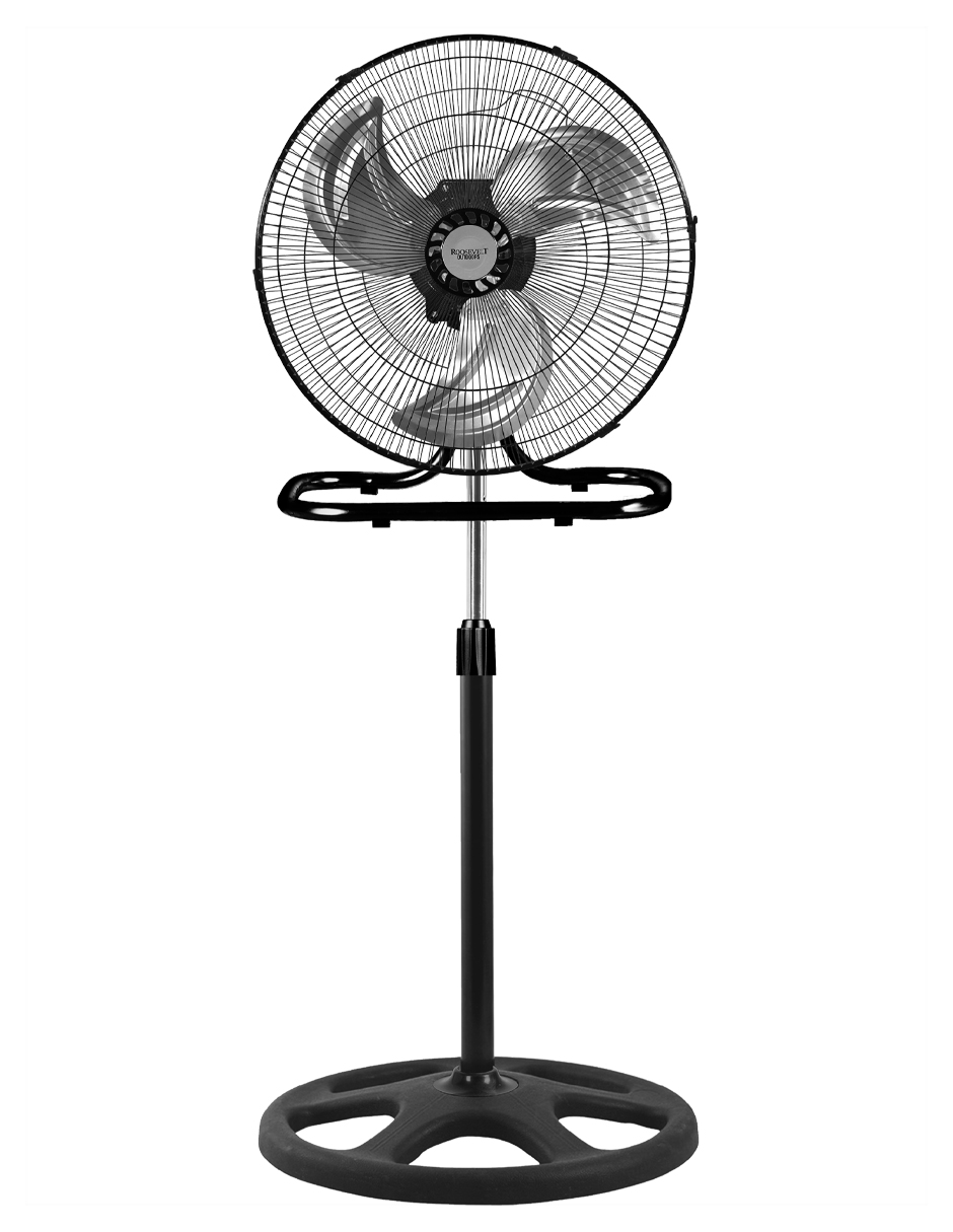 Ventilador Pedestal Metal 3 en 1 Roosevelt Outdoors 2402 O35 Negro