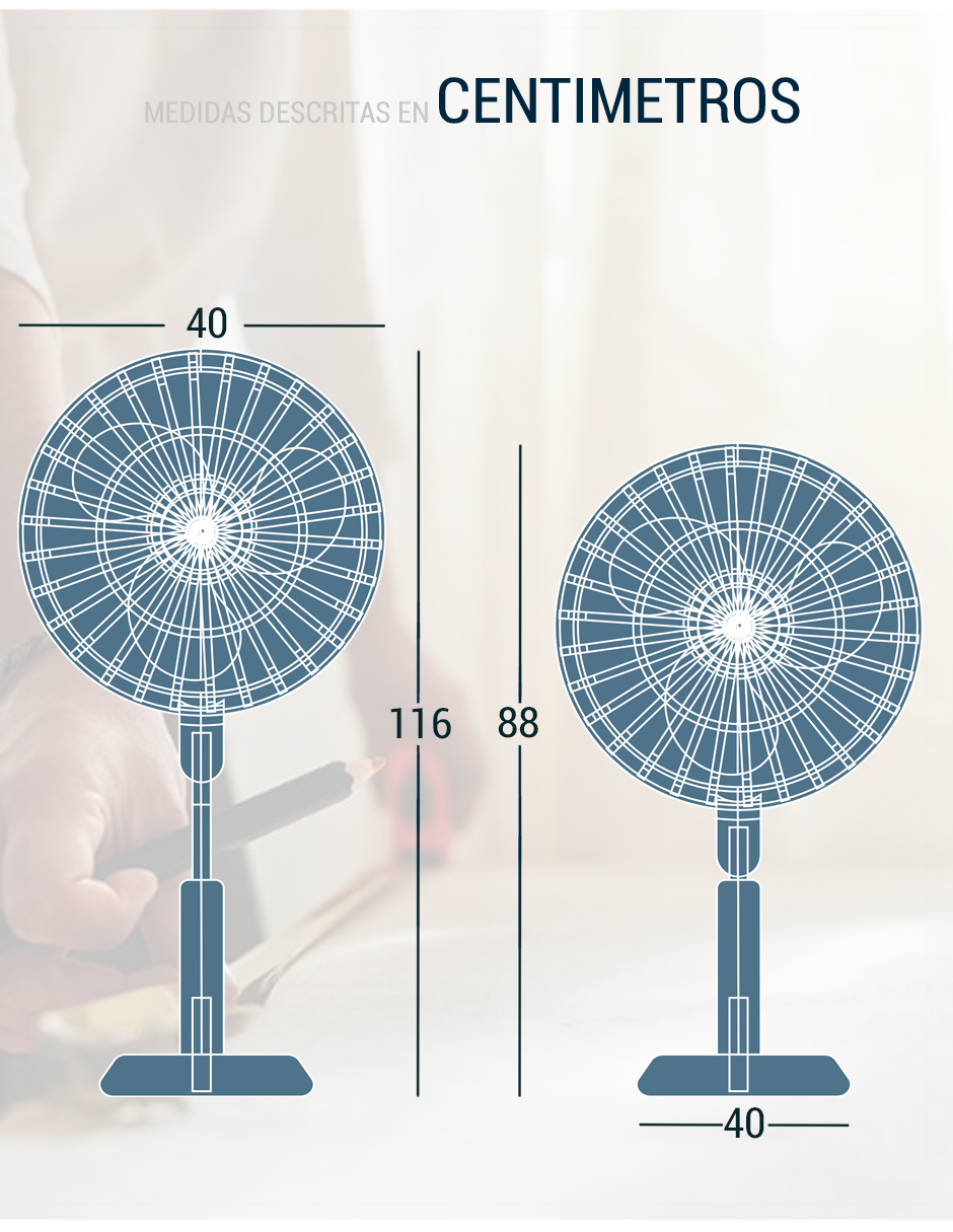 Foto 5 | Ventilador Pedestal Roosevelt Outdoors 2407 036 Negro