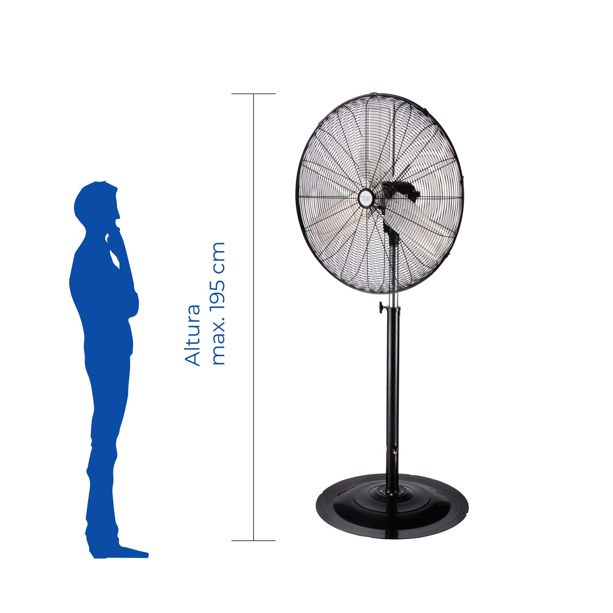Foto 7 | Ventilador De Pie Industrial Narvik De 24 Pulgadas De Gran Potencia