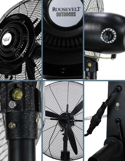 Foto 6 | Ventilador Industrial Rociador Agua Roosevelt Outdoors O47 Negro