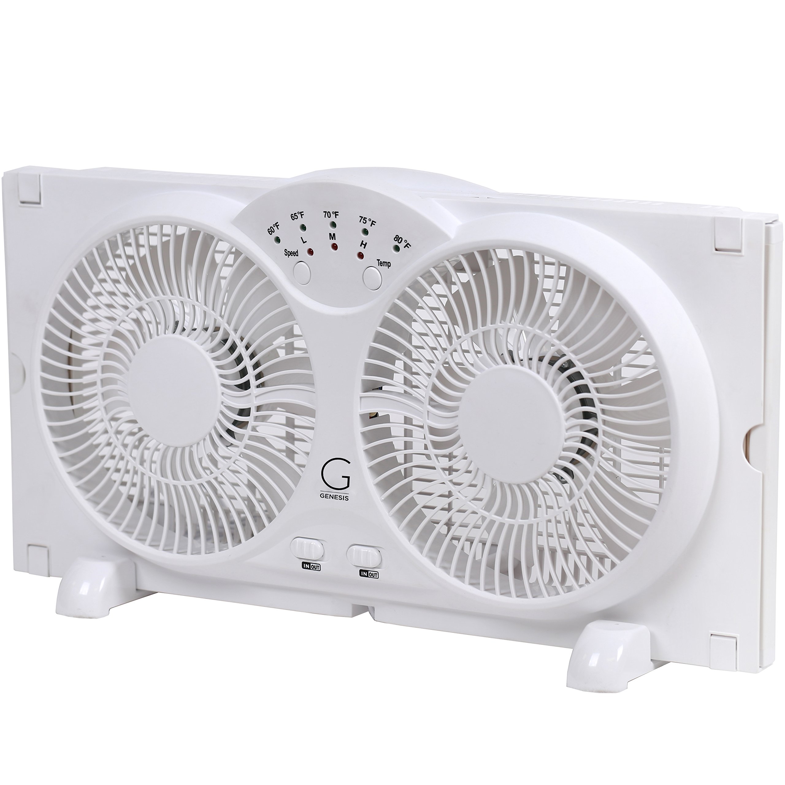Foto 3 pulgar | Ventilador Genesis Twin, Reversible, De Alta Velocidad, Con Flujo De Aire, Blanco - Venta Internacional.