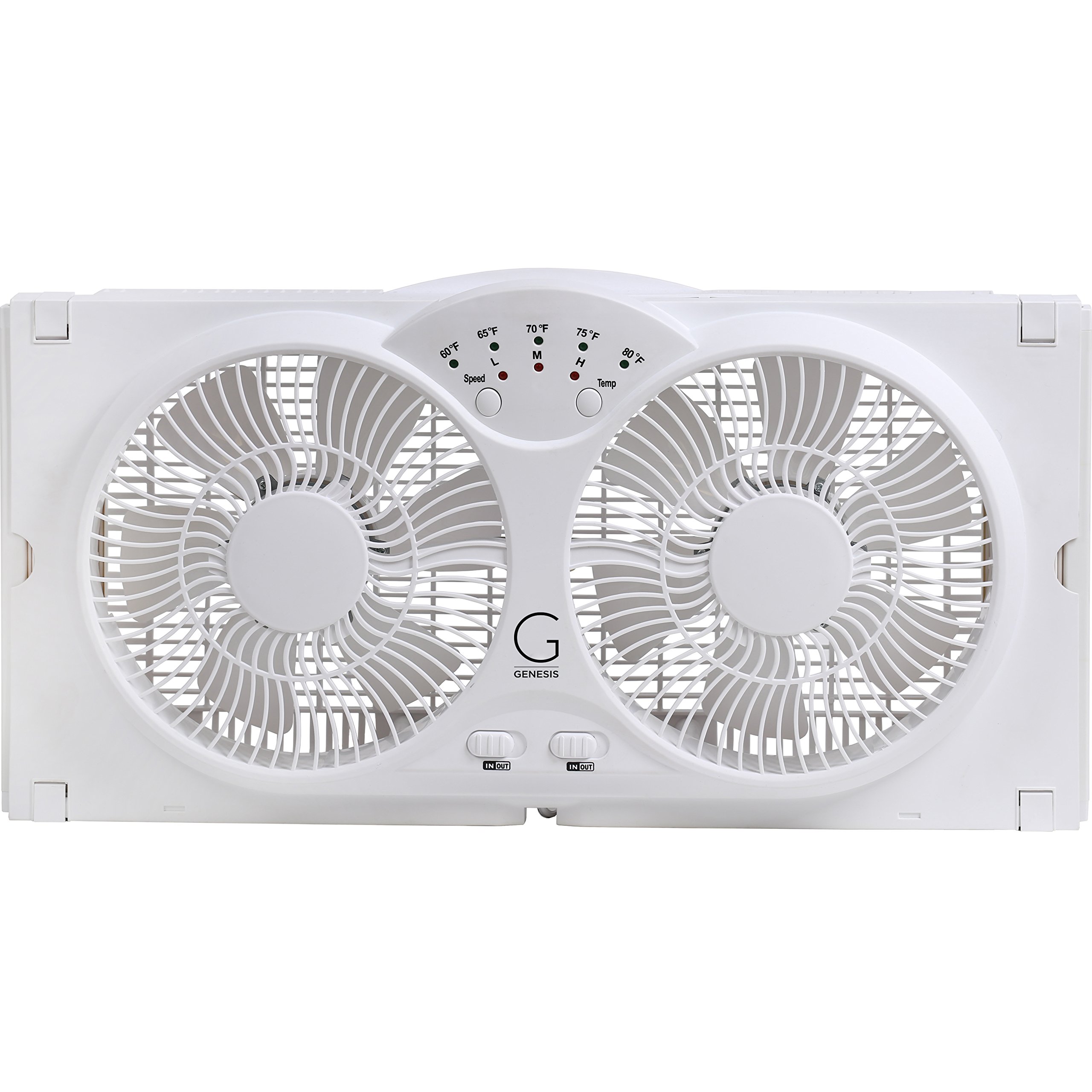 Foto 3 | Ventilador Genesis Twin, Reversible, De Alta Velocidad, Con Flujo De Aire, Blanco - Venta Internacional.